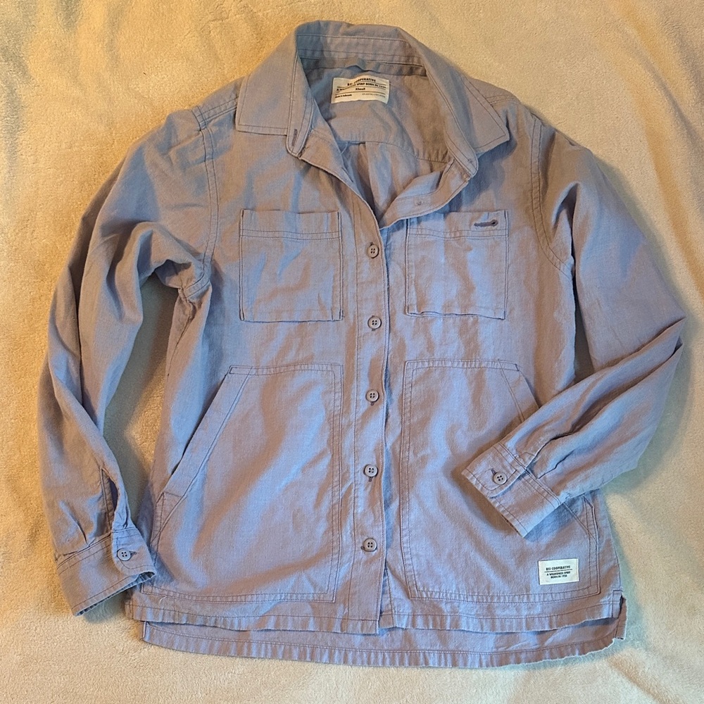 REI Cooperative Lavendar Button Down Shirt
